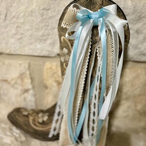 Wedding Bride Boot Bow Ribbons