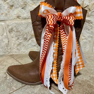 University of Texas Inspired Boot Bow Ribbons