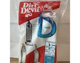 Sacchetti per aspirapolvere Dirt Devil tipo D, confezione da 3, bianchi, originali per aspirapolvere verticali 3-670147-001