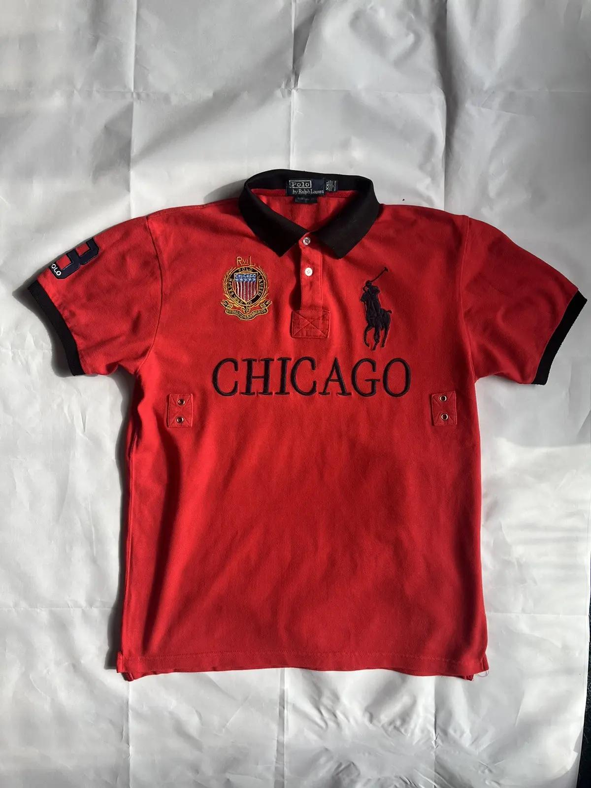 トップス POLO RALPH LAUREN CHICAGO POLO SHIRT M Ralph Lauren “Chicago” polo shirt **ONLY AUTHENTIC | Depop