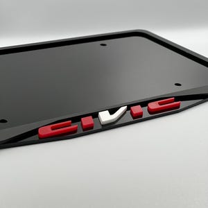Custom 3D Acrylic License Plate Frame: Personalized Car Accessory