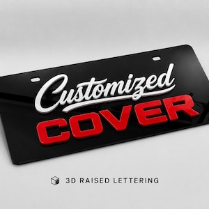 Copertura targa personalizzata in acrilico 3D per concessionari, saloni automobilistici e showroom.