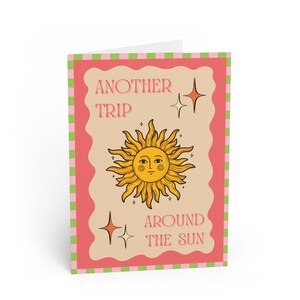 Strahlende Glückwunschkarten zum Geburtstag, fröhliche Karten für Feierlichkeiten, Grüße mit Sonnenmotiven