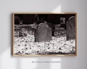 Impresión artística del cementerio de Harvard