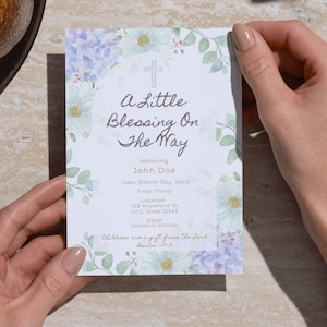 Faith-Based Baby Shower Invitation Template