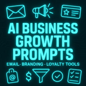 20 Business Growth Prompts | Email, Branding, Landing Pages & Loyalty Tools