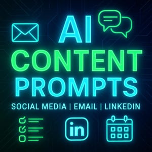 20 AI Content Prompts for Coaches & Creators | LinkedIn, Email, Social Media Templates