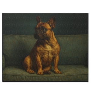 Custom Dog Puzzle, 500 Piece Pet Jigsaw, 16x20 Art Print Gift for Dog Lovers – French Bulldog, Vizsla, Poodle, Doberman, Shepherd