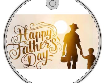 Ceramic Ornament, Happy Father&#39;s Day Decoration, Gift for Dad, Wall Hanging, Holiday Decor, Father&#39;s Day Gift