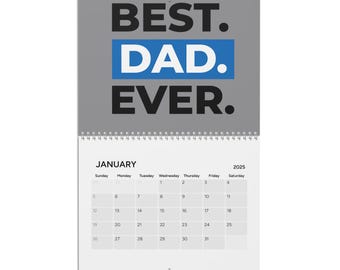 2025 Wall Calendar for Dads - Fun & Functional Dad Gifts, Grilling Planner, Father&#39;s Day Calendar, Home Office Decor