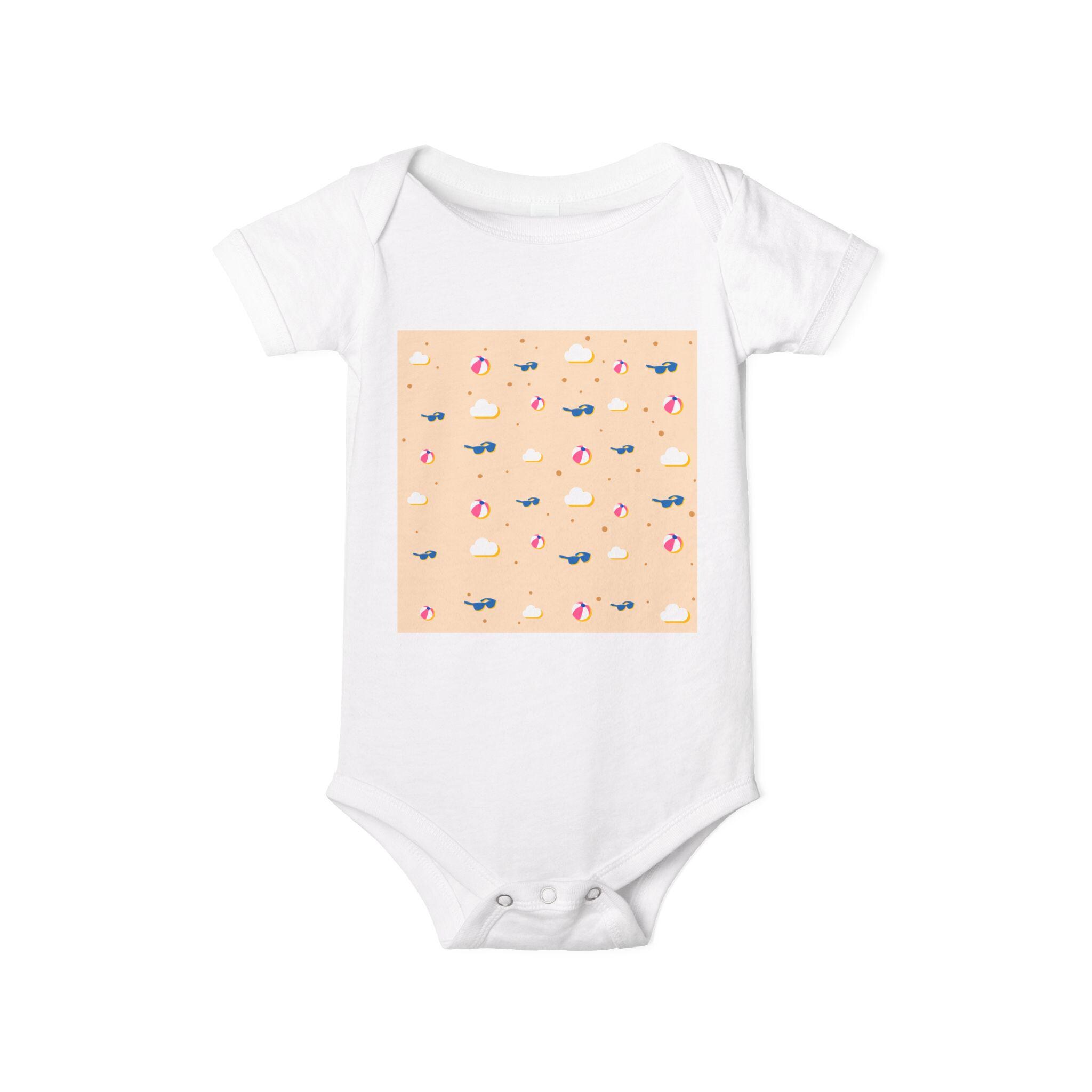 Playful Infant Jersey One Piece, Baby Bodysuit, Cute Baby Outfit, Newborn Gift, Baby Shower Gift, Toddler Summer Clothes