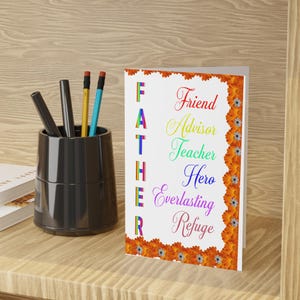 Best dad gift Celebrate Dad with a Rainbow of Greeting Cards: Perfect for Father's Day and Beyond Unique gift for dad