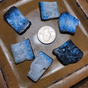 43 gm Lot Blue Ice Glacierite Glacier Ice Lot Aka Nakaurite Cabochon Gemstone #2154 Lot