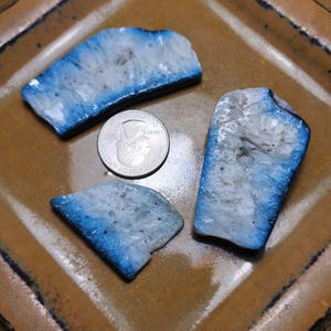 58 gm Lot Blue Ice Glacierite Glacier Ice Lot Aka Nakaurite Cabochon Gemstone #2158 Lot