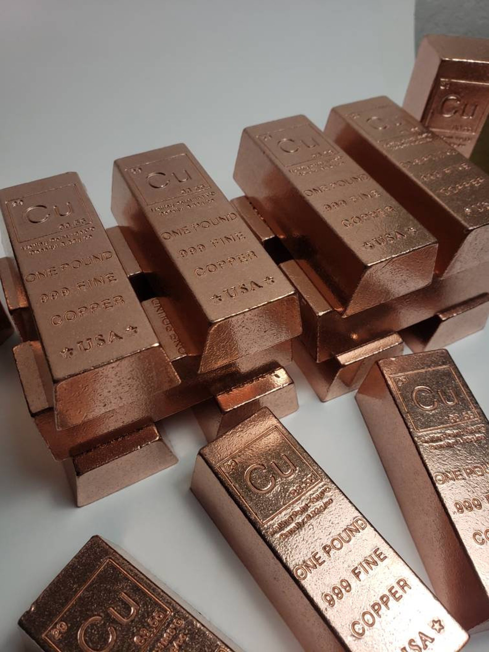 1 lb Copper Ingot .999 Fine Copper 16 oz copper bar Bullion Etsy