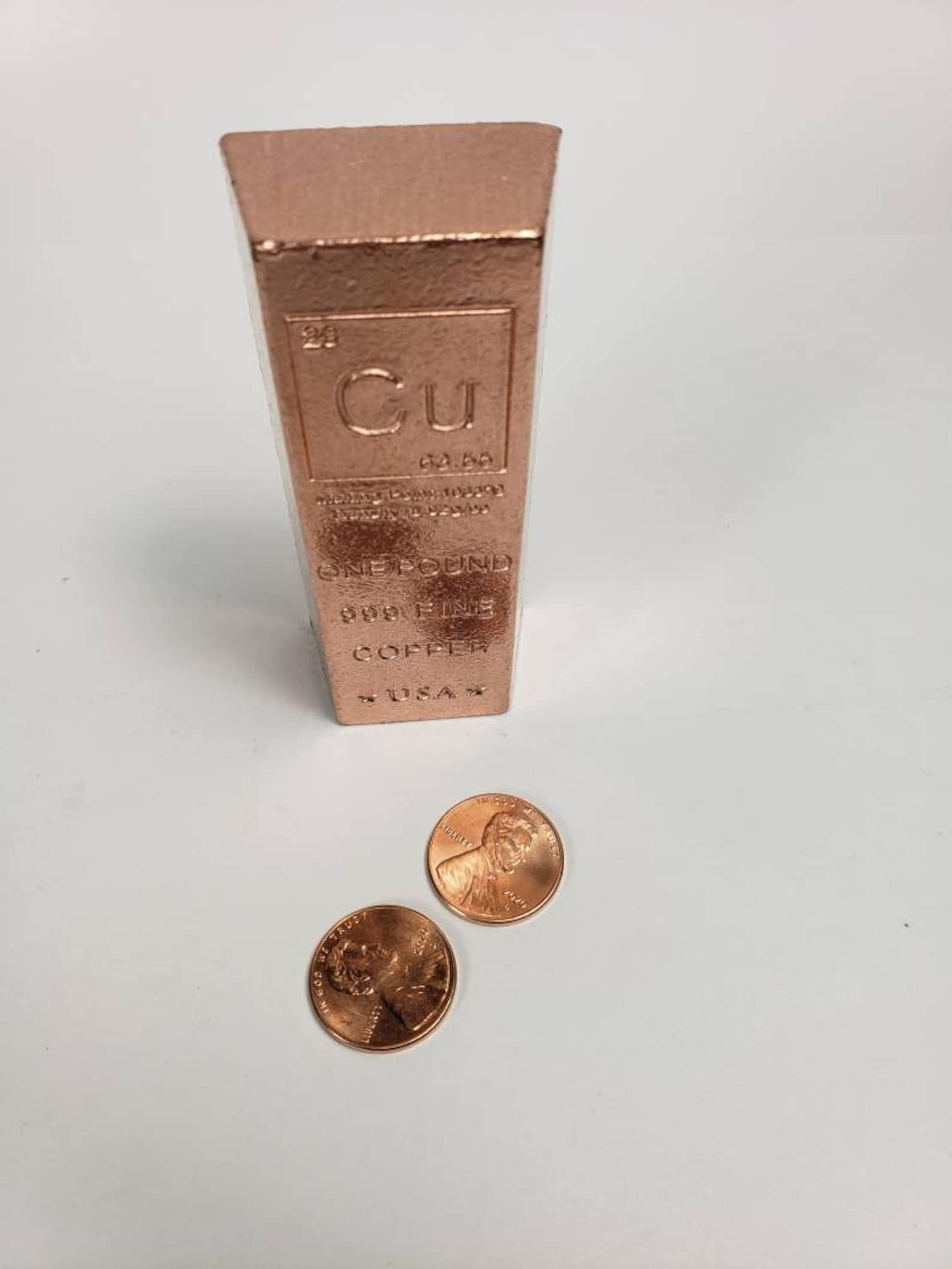 1 lb Copper Ingot .999 Fine Copper 16 oz copper bar Bullion Etsy