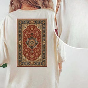 Turkish Carpet T-Shirt, Antique Vintage Traditional Turkish Carpet T-shirt, Bohemian Woll Rug Tee, Anatolian Rug Shirt, Gift for Her