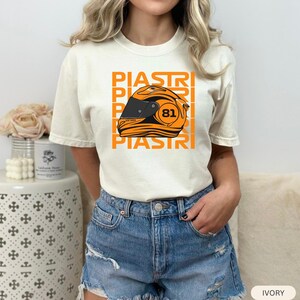 Oscar Piastri Racing T-Shirt  Motor Sport Fan Apparel  Comfort Colors Design