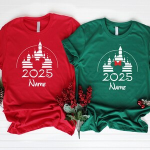 Disney Family Vacation 2025 Matching Shirts, Personalized Custom Disney Trip Shirts, Disney Squad Shirts, Disney Castle Shirts, Gift for Her