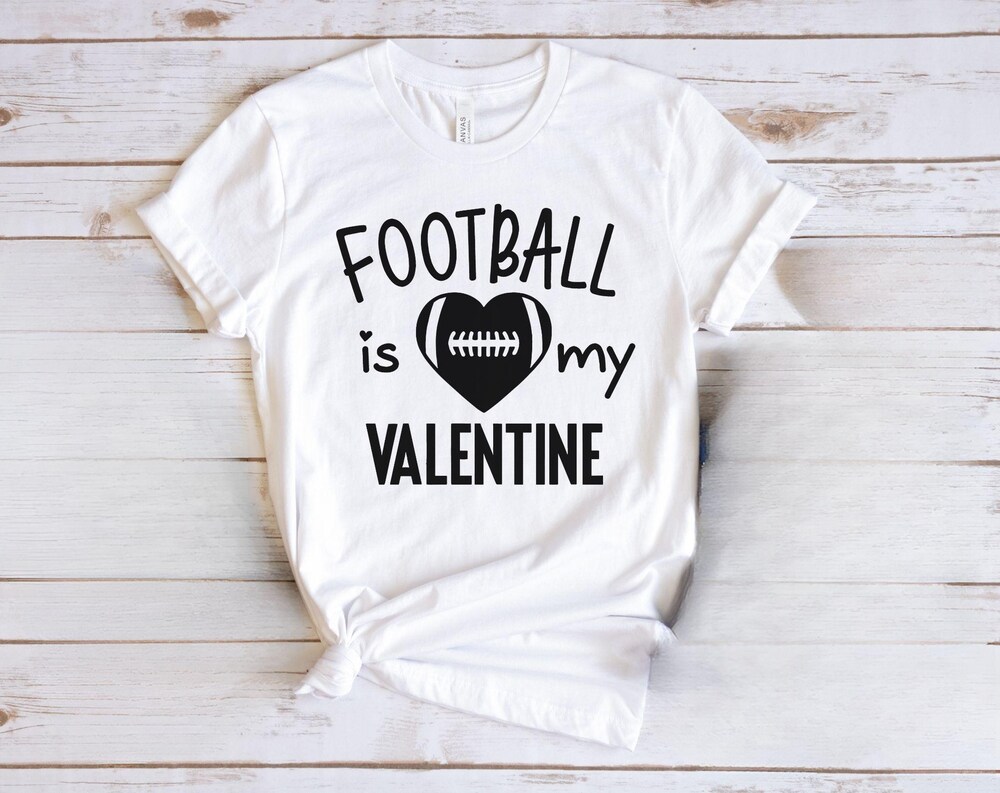 Football Is My Valentine Shirt, Valentines Day Kids Tshirt, Son Game Day Funny Sports Lover, Football Lover Shirt, Youth Short Sleeve Tshirt Modernteehub