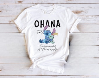 Disney Stitch Ohana T-Shirt, Family Shirt