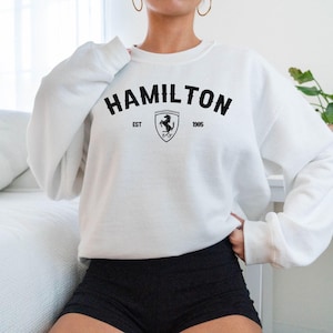 Lewis Hamilton Racing Car Sweatshirt  Motorsport Apparel  Stylish Lewis Hamilton Sweatshirt