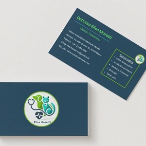Template Biglietto da Visita – Modello Creativo e Minimalista da Personalizzare su Canva