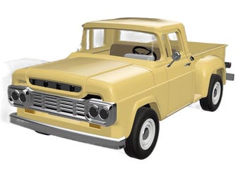 1959 F100 - 1:43 scale - 3D print files