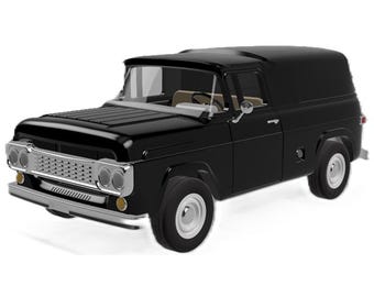 57 & 58 F100 PANEL TRUCK - 1:43 scale - 3D print files
