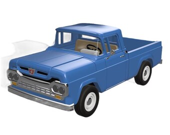 1960 F100 - 1:43 scale - 3D print files