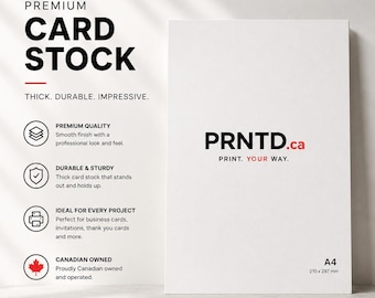 Cardstock A4 300gsm Double-Sided – Glossy Matte Finish Printing Photo Paper