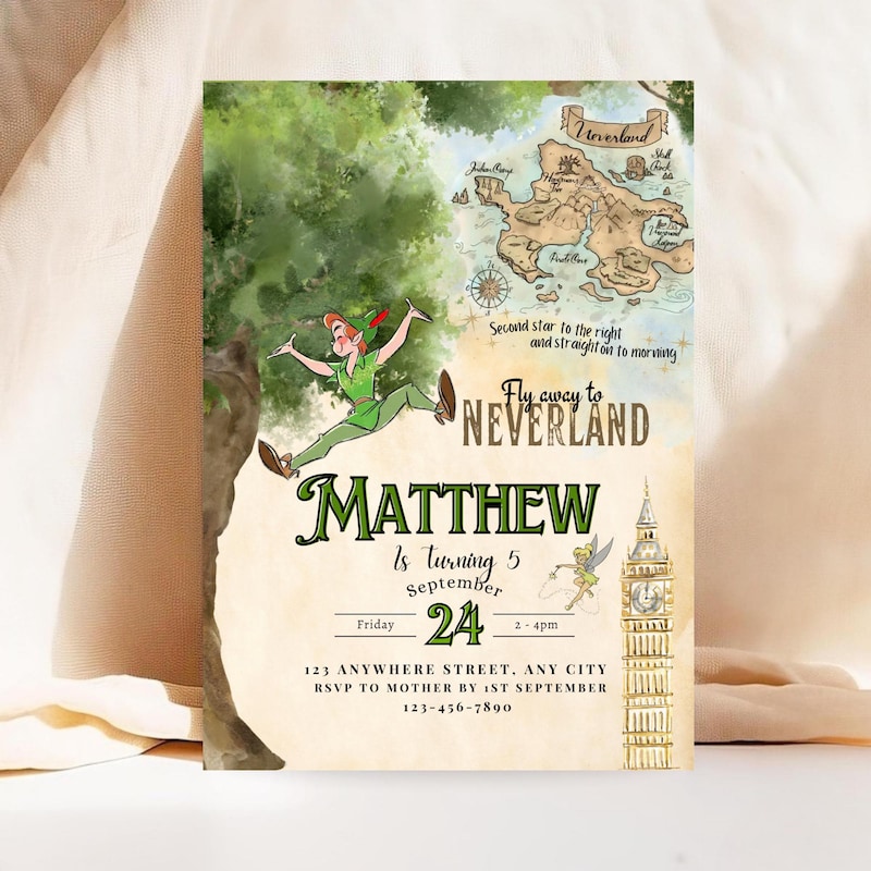 Peter Pan Canva Template - Etsy