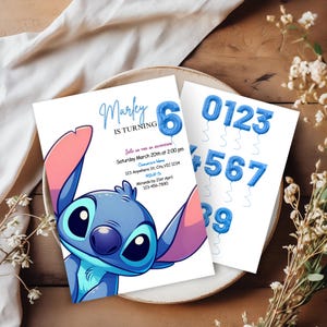 Convite boho simples para o 9º aniversário, modelo de convite de aniversário autoeditável da Canva