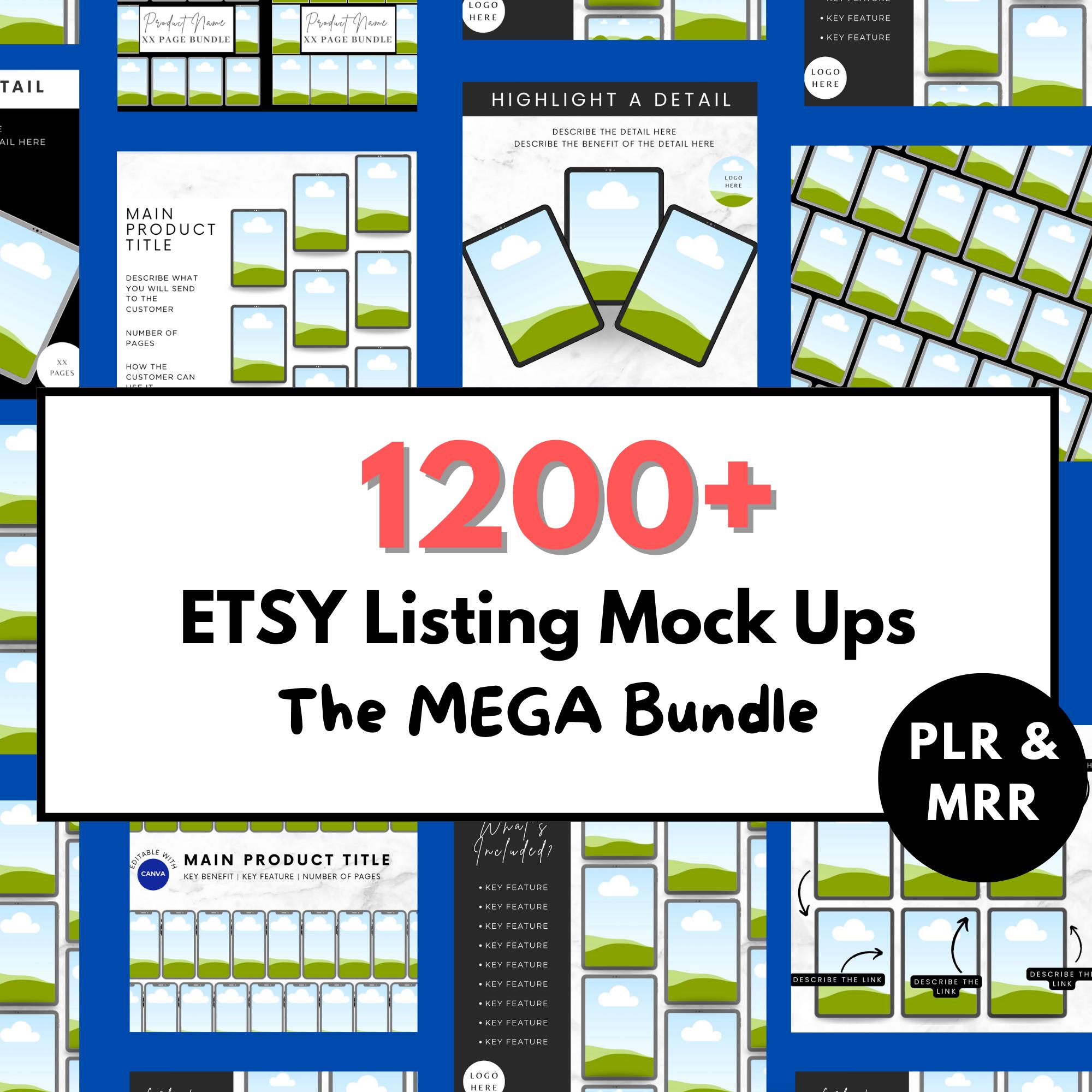 1200+ Etsy Mockup Bundle | Canva Templates for Digital Product Sellers ...