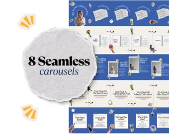 Seamless Carousel Canva Template: Social Media Kit for Instagram