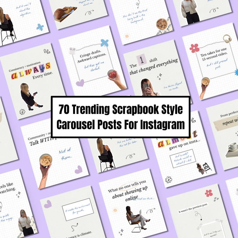 Instagram Scrapbook Carousel Grid Style Templates for Personal Brands ...