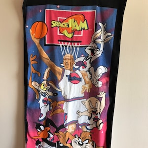 Space jam  ルーニートゥーン×マイケル・ジョーダン ロングタオル Space Jam 1996 Warner Bros Beach Towel Michael Jordan Tune