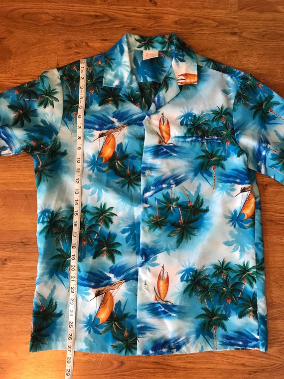 Kalena Fashions of Hawaii Luau Hawaiian Blue Butt… - image 7
