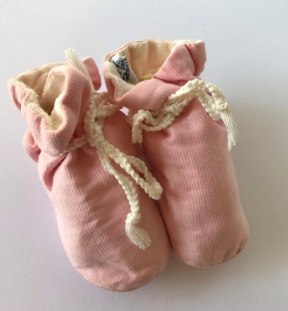 Pink Baby Booties Shoes Mrs. Day’s Ideal Baby Sho… - image 2