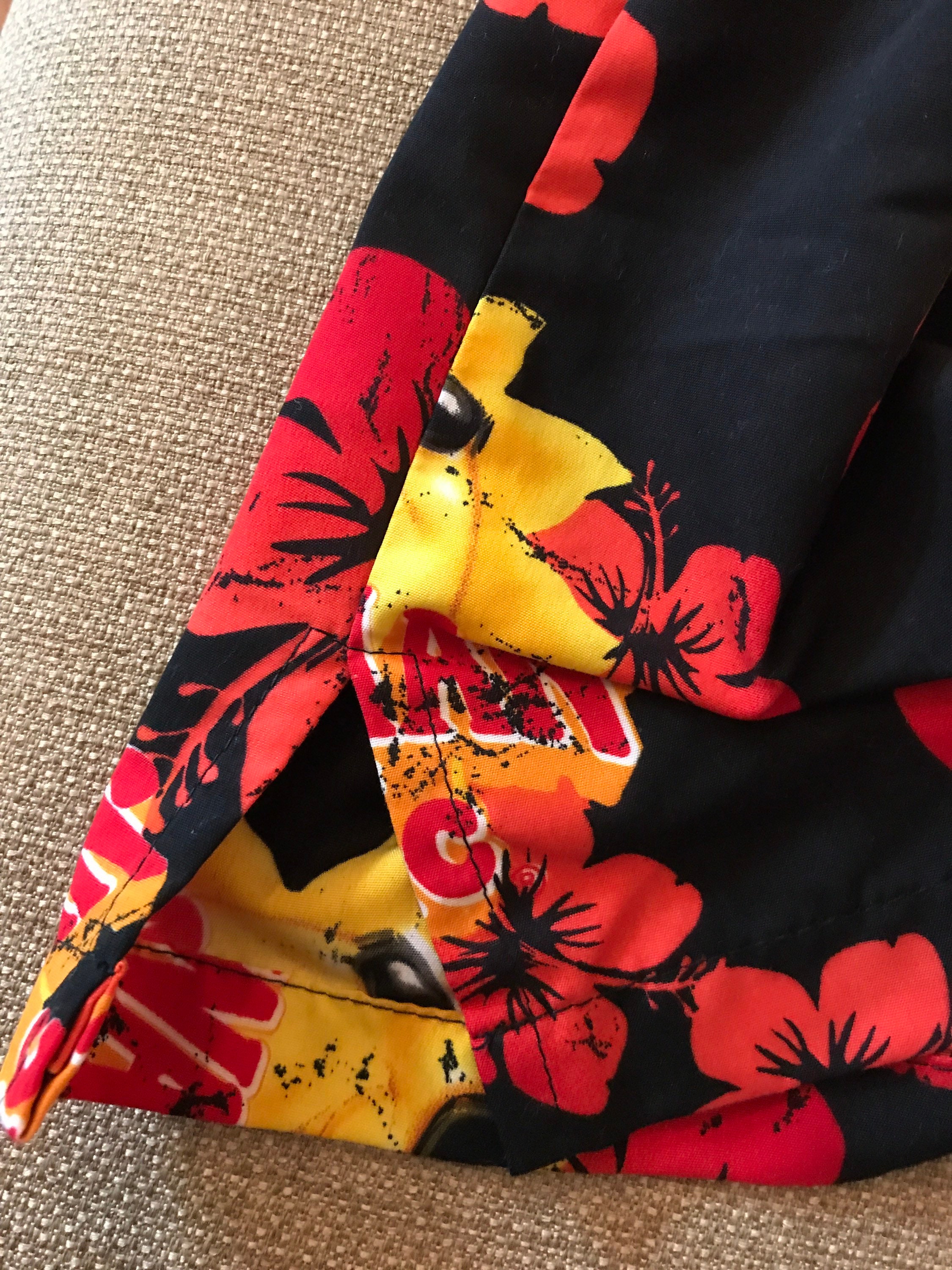 Hawaiian Tropic Button Down Tiki Luau Shirt Size Medium | Etsy
