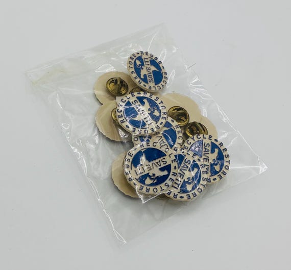 SAVE IT! Restore Reuse Recycle Set of 15 Tie Tack… - image 4