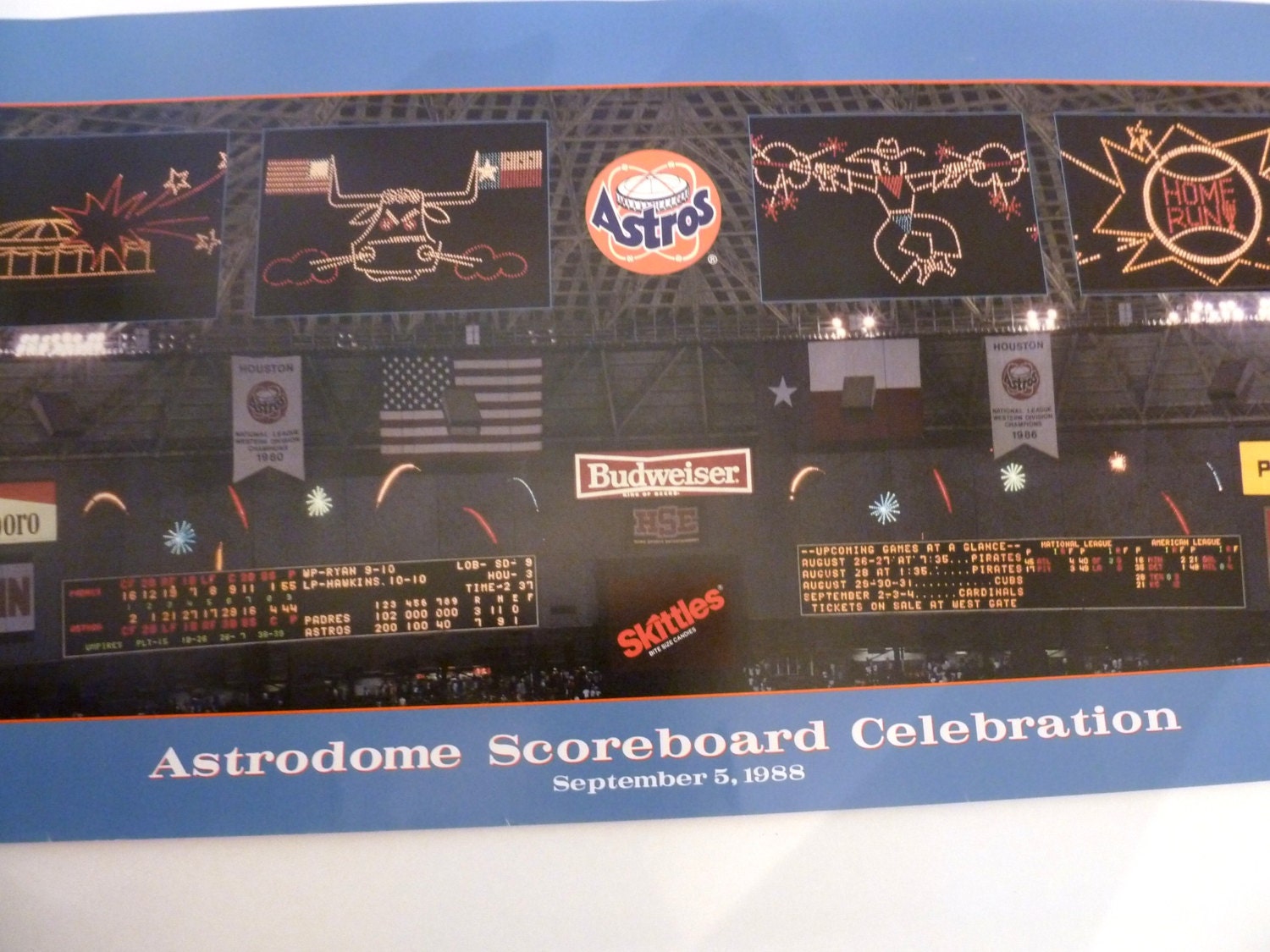 Houston Astrodome scoreboard  Baseball scoreboard, Baseball