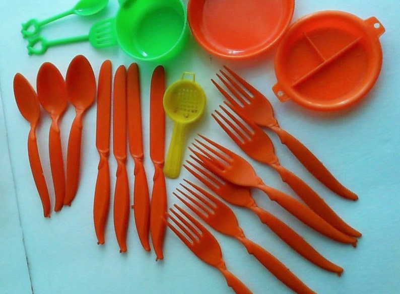 Redbox Toy Kitchen Pots Pans Flatware Set Hong Kong Etsy