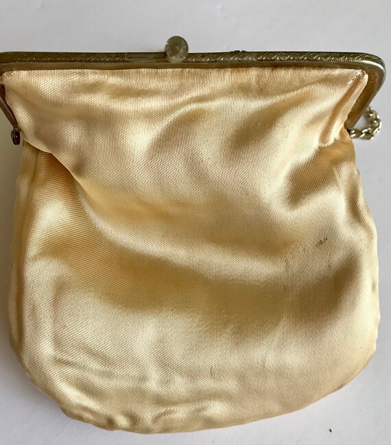 Walborg Gold Brown Beaded Evening Purse - image 7