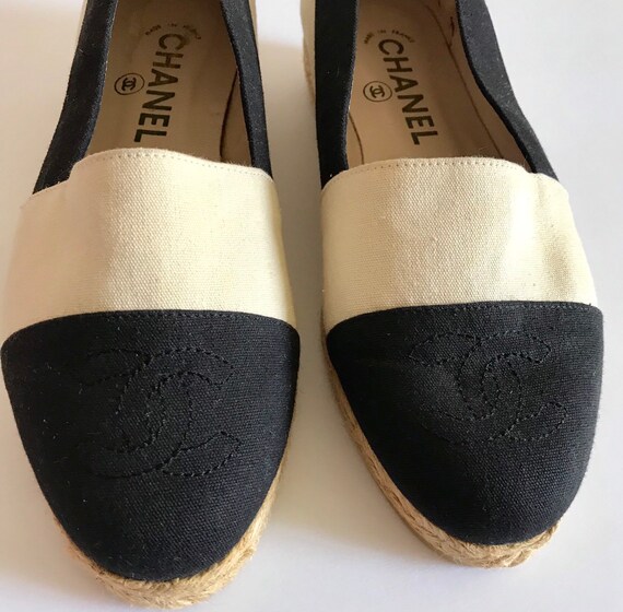 chanel espadrilles beige