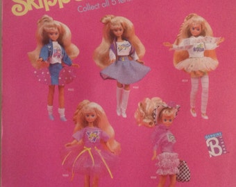 Barbie 1989, Skipper Pet Pals Fashions Fabriqué en Chine NRFC