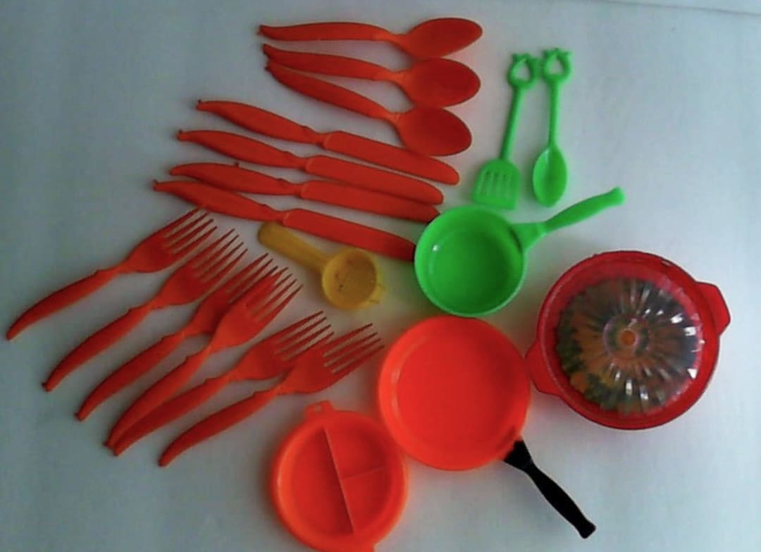 Redbox Toy Kitchen Pots Pans Flatware Set Hong Kong Etsy