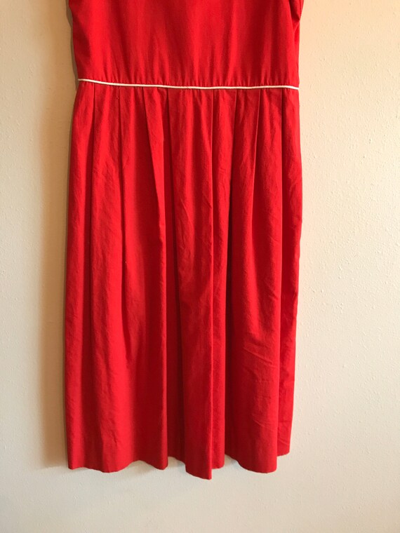 Maggie Breen Vintage Red Nautical Dress Girls Siz… - image 3