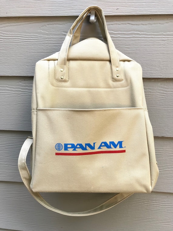 Canvas Pan Am Airlines Travel Tote Bag Carry On