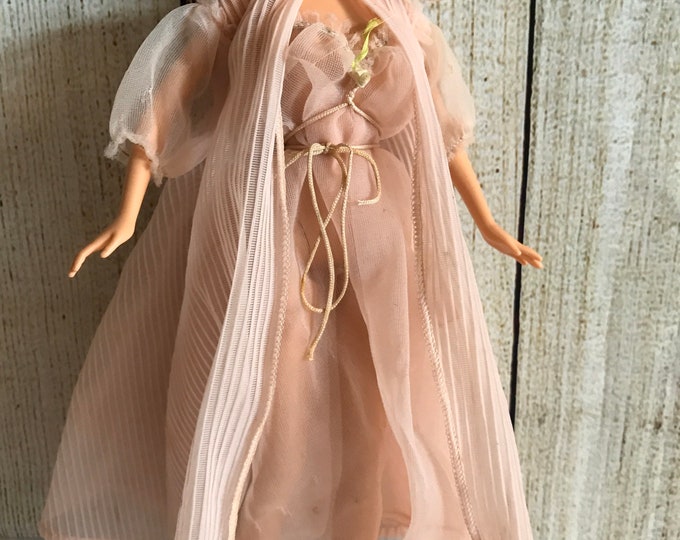 Barbie Doll Outfit 965 Nighty Negligee Gown and Robe Etsy